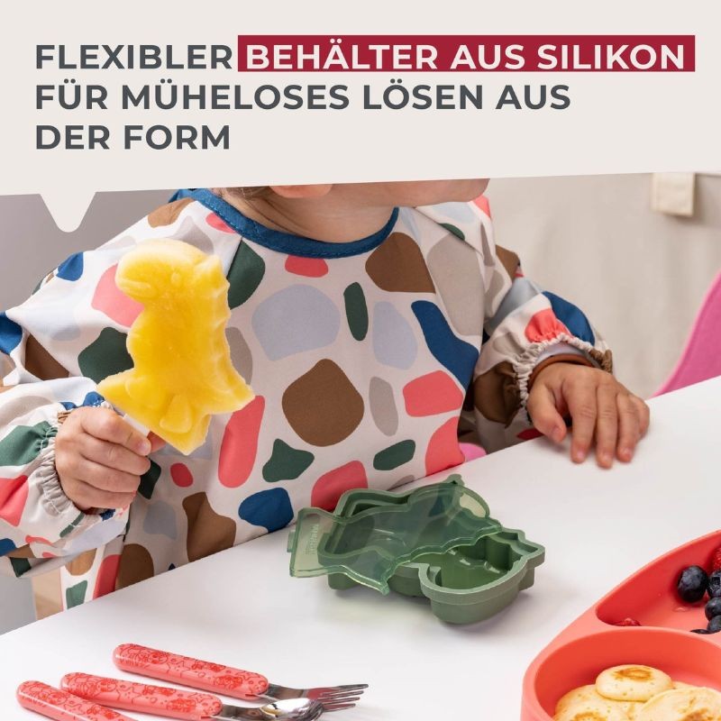 Glace am Stiel Form Dinosaurier