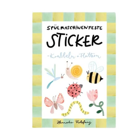 Spülmaschinenfeste Sticker Krabbeln & Flattern