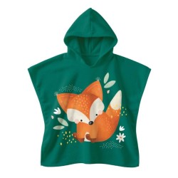 Badeponcho Kinder Crunchy der Fuchs