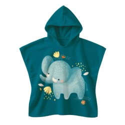 Badeponcho Kinder Chewy der Elefant