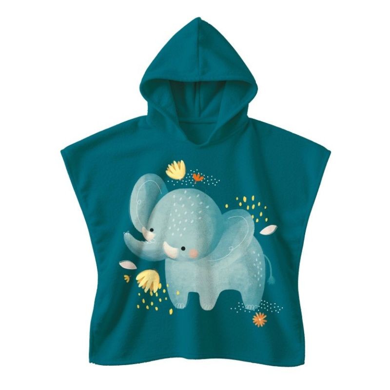Badeponcho Kinder Chewy der Elefant