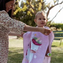 Badeponcho Kinder Sparkly das Einhorn