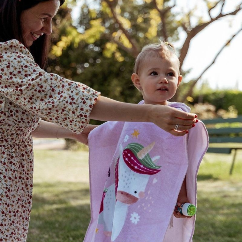 Badeponcho Kinder Sparkly das Einhorn