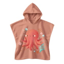 Badeponcho Kinder Slurpy der Oktopus