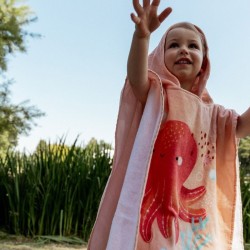 Badeponcho Kinder Slurpy der Oktopus