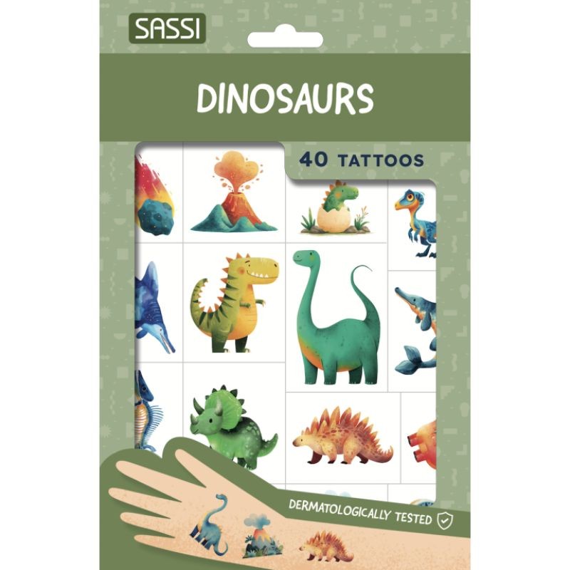 Kindertattoo Set Dinosaurier