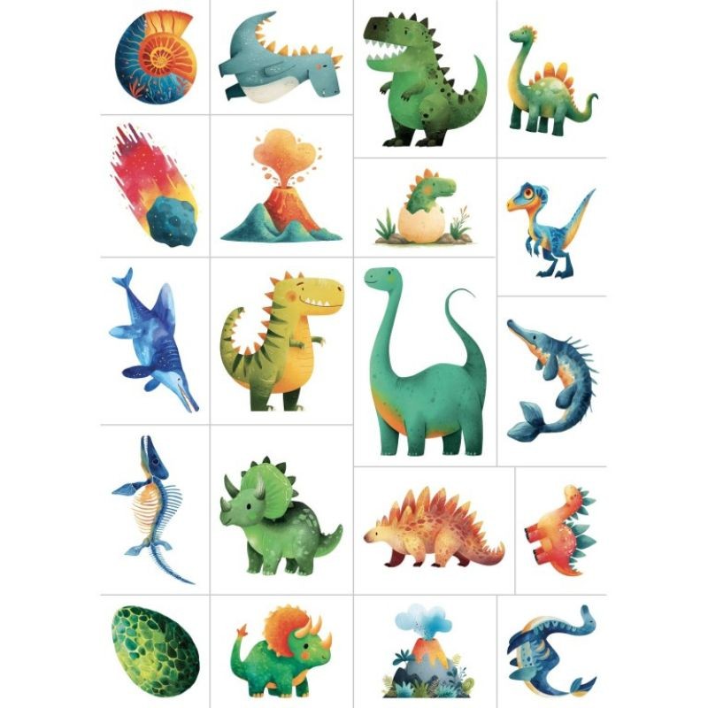 Kindertattoo Set Dinosaurier