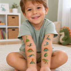 Kindertattoo Set Dinosaurier