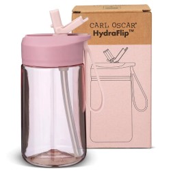 Trinkflasche HydraFlip rosa
