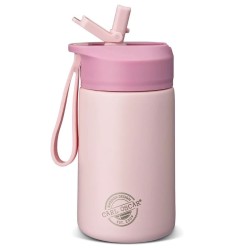 Trinkflasche Edelstahl STEELish HydraFlip rosa