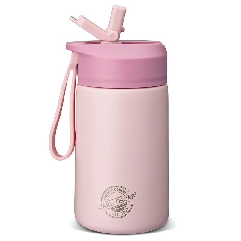 Trinkflasche Edelstahl STEELish HydraFlip rosa
