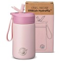 Trinkflasche Edelstahl STEELish HydraFlip rosa