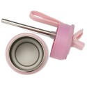 Trinkflasche Edelstahl STEELish HydraFlip rosa