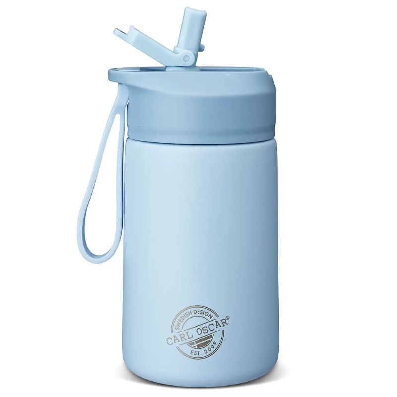 Trinkflasche Edelstahl STEELish HydraFlip blau