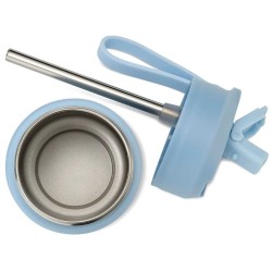 Trinkflasche Edelstahl STEELish HydraFlip blau
