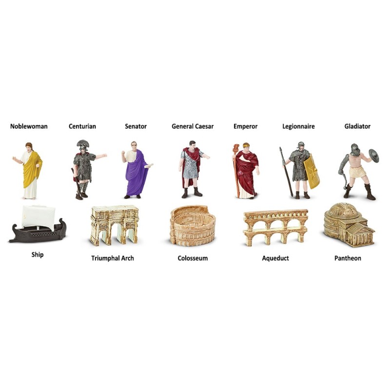 Antikes Rom Spielfiguren Set mit 12 Figuren