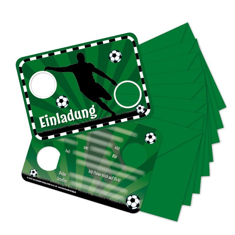 Einladungskarten Fussball aus dem Lutz Mauder Verlag