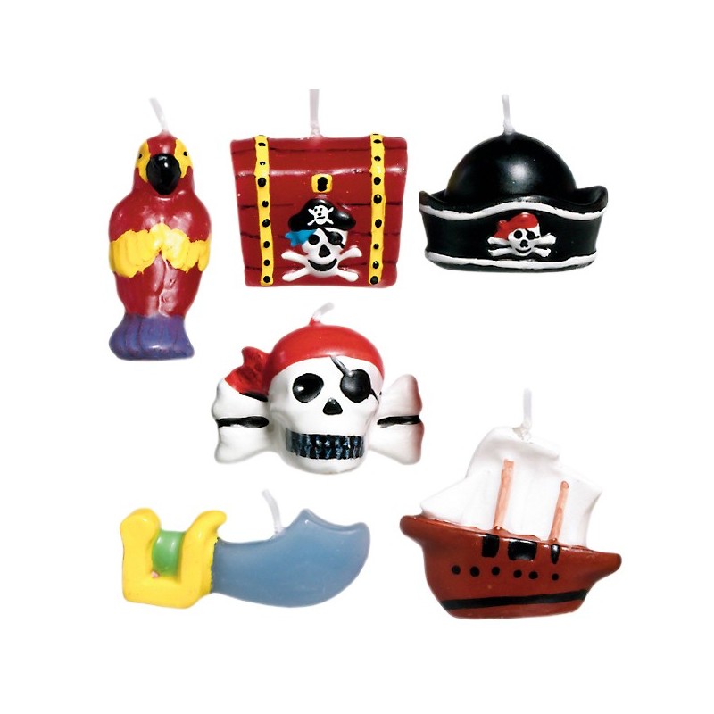 Geburtstagskerzen Piraten Figuren