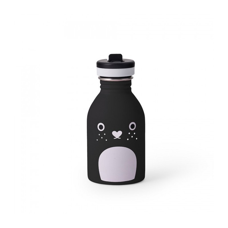 Trinkflasche Riceberry in schwarz von Noodoll und 24Bottles