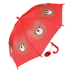 Kinder Regenschirm Bruno der Bär in rot
