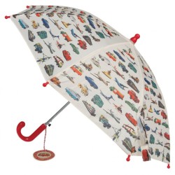 Kinder Regenschirm Vintage Fahrzeuge in bunt
