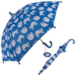 Kinder Regenschirm Sydney das Faultier in blau