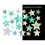 Wasserfeste reflektierende Sticker Sterne in mint und grau von Jabalou