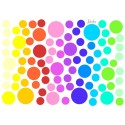 Wasserfeste Sticker Punkte Regenbogen von Jabalou