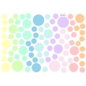 Wasserfeste Sticker Punkte Pastellfarben von Jabalou