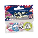Mini Reflektor Button Set Einhorn, Delfin und Co.