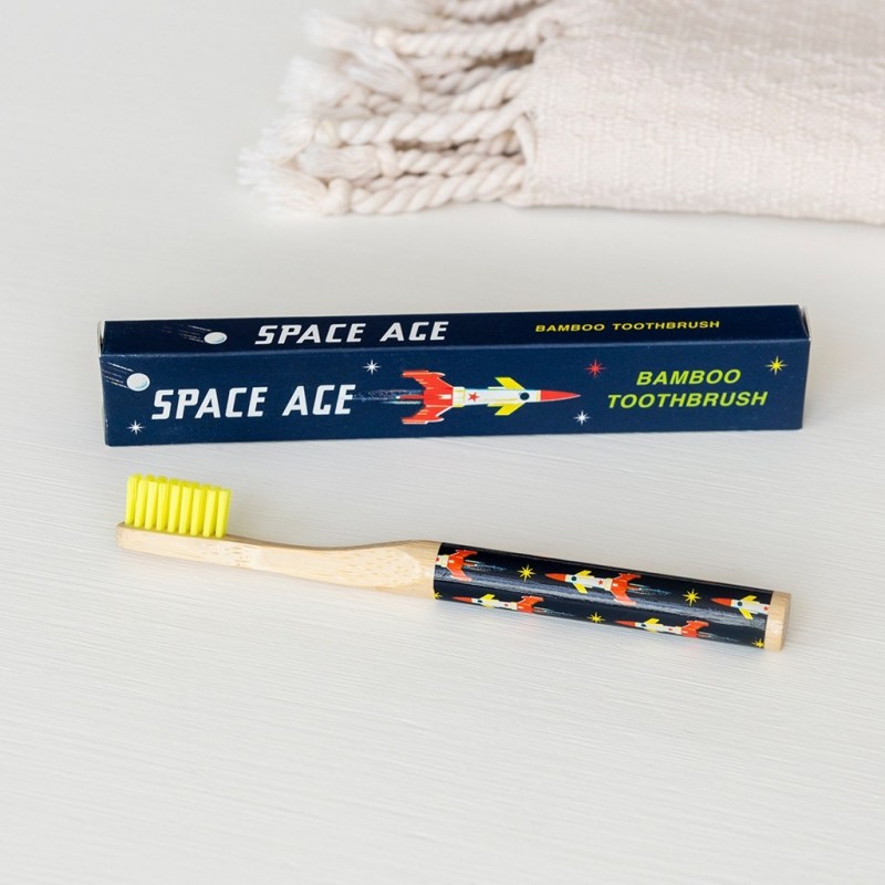 Bambus Zahnbürste Weltraum Space Age für Kinder von Rex London