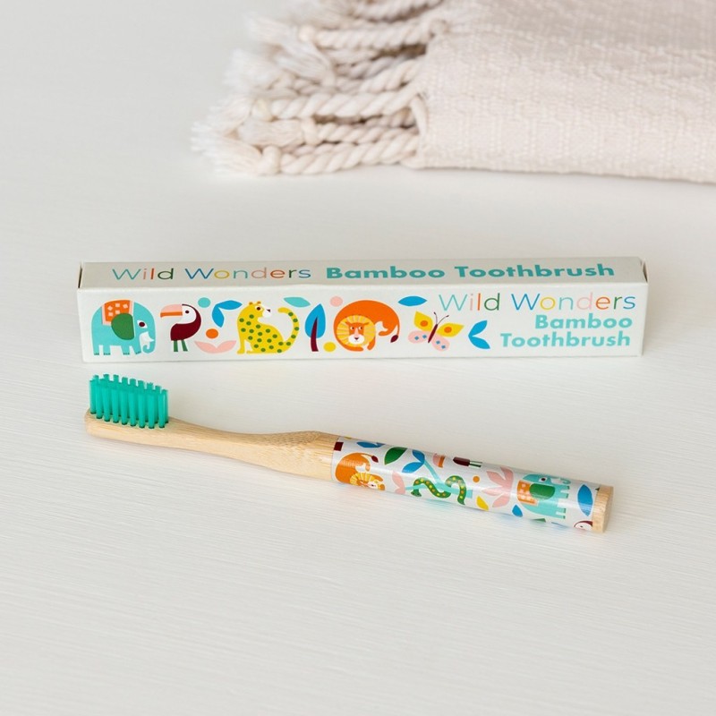 Bambus Zahnbürste Wild Wonders für Kinder von Rex London