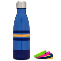 Yumbox Aqua - Edelstahl Trinkflasche in blau