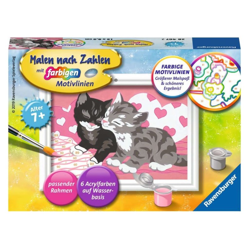 Malen nach Zahlen Malset Kuschelkatzen