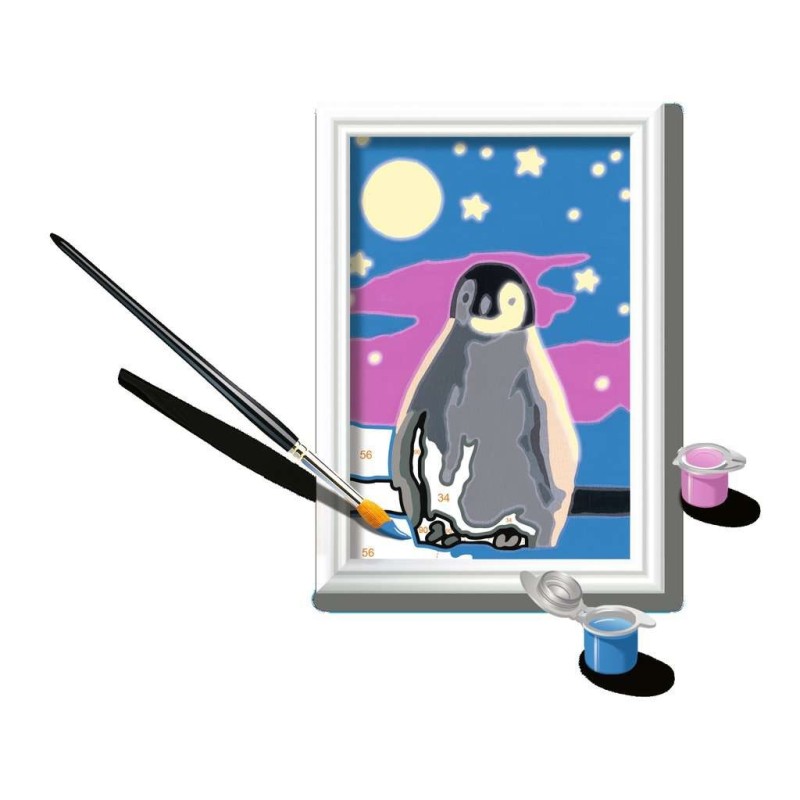Malen nach Zahlen Malset Kleiner Pinguin