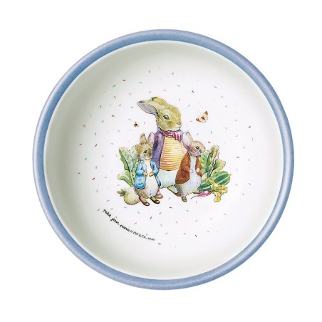 Melamin Schale Peter Rabbit - Peter Hase blau