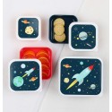 Znüni- und Lunchbox Set Weltall Space von A Little Lovely Company