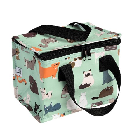 Isolierte Lunch Bag Tasche Nine Lives Katzen von Rex London