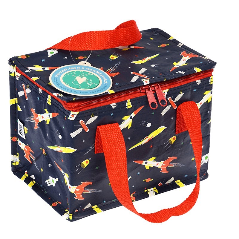 Isolierte Lunch Bag Tasche Space Age Weltall von Rex London