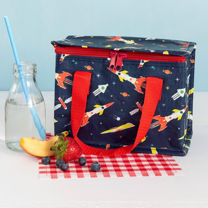 Isolierte Lunch Bag Tasche Space Age Weltall von Rex London