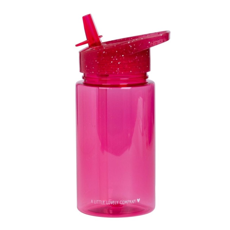 Trinkflasche Glitzer pink von A Little Lovely Company