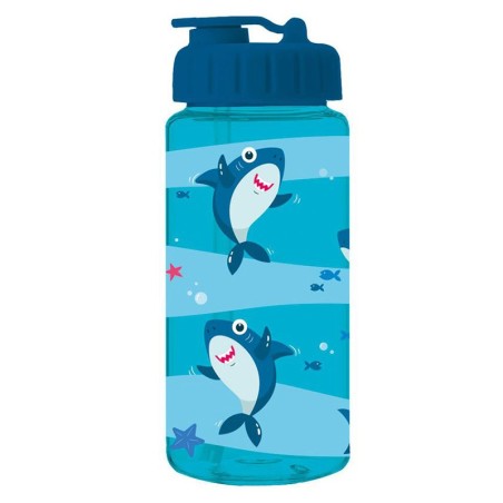 Trinkflasche Hai in blau
