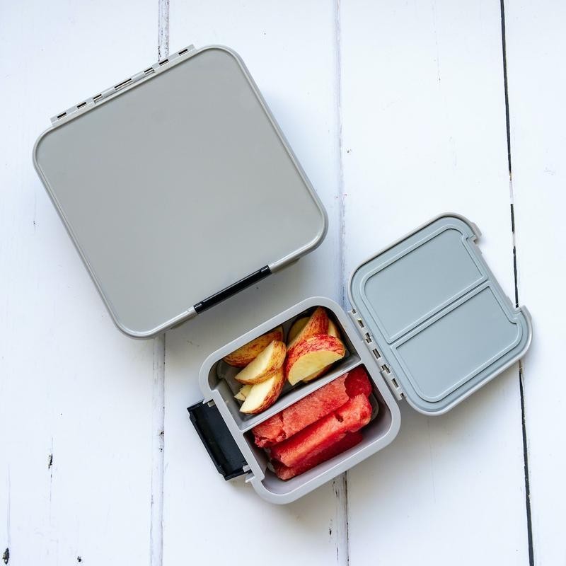 Little Lunch Box Znünibox Bento Two Grau