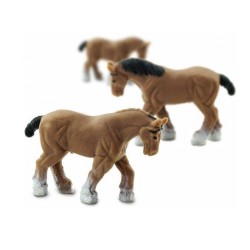Mini Clydesdale Pferde Spielfigur Glücksbringer
