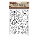 Ausmal Tischdecke aus Papier Zoo & Natur
