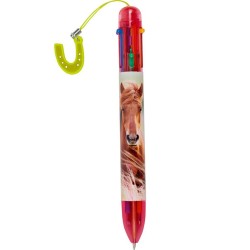 Kugelschreiber Pferde mit 6 Farben