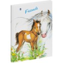 Freundebuch Pferd mit Fohlen