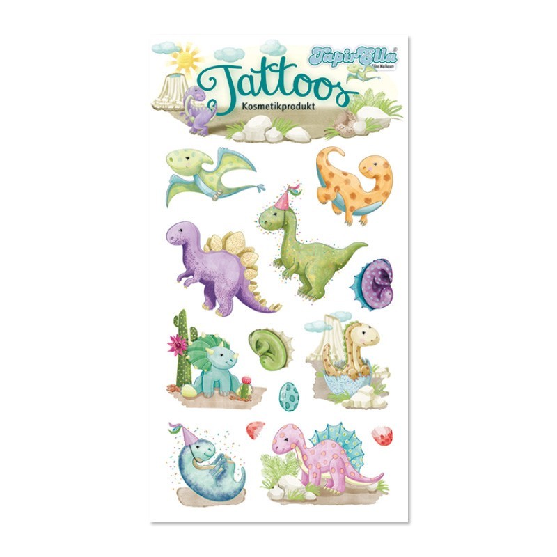 Kindertattoo Niedliche Dinosaurier